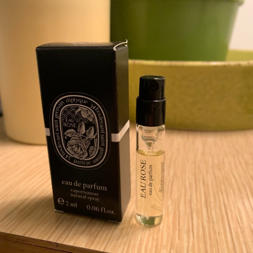 Diptyque Trio Perfume Sample Set - Eau Rose, Fleur de Peau, Orpheon